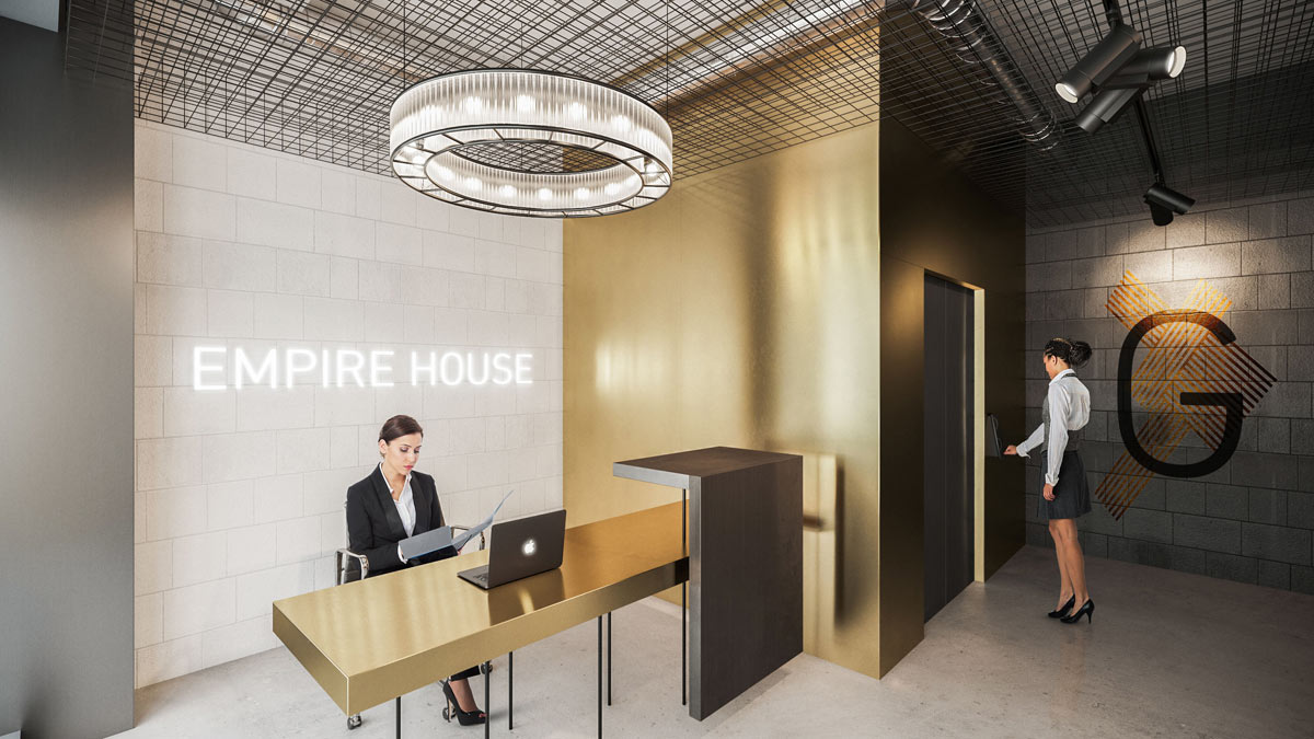 visualisation: reception desk